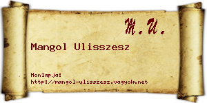 Mangol Ulisszesz névjegykártya